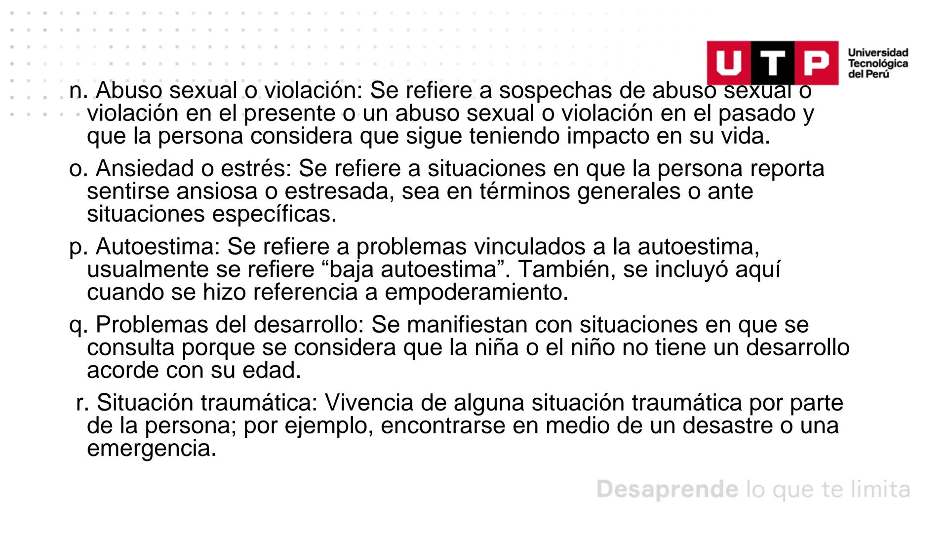 PSICOPATOLOGIA INFANTO - JUVENIL
Unidad N°2
PATOLOGÍA INFANTO – JUVENIL
Anamnesis, datos sociodemográficos, motivo de consulta
SEMANA 3
Un