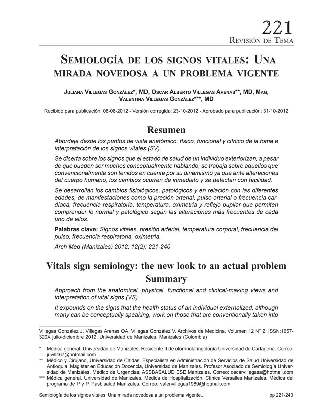 --- OCR Start ---
8
ARCHIVO
DE MEDICIN
Archivos de Medicina (Col)
ISSN: 1657-320X
medicina@umanizales.edu.co
Universidad de Manizales
Colomb