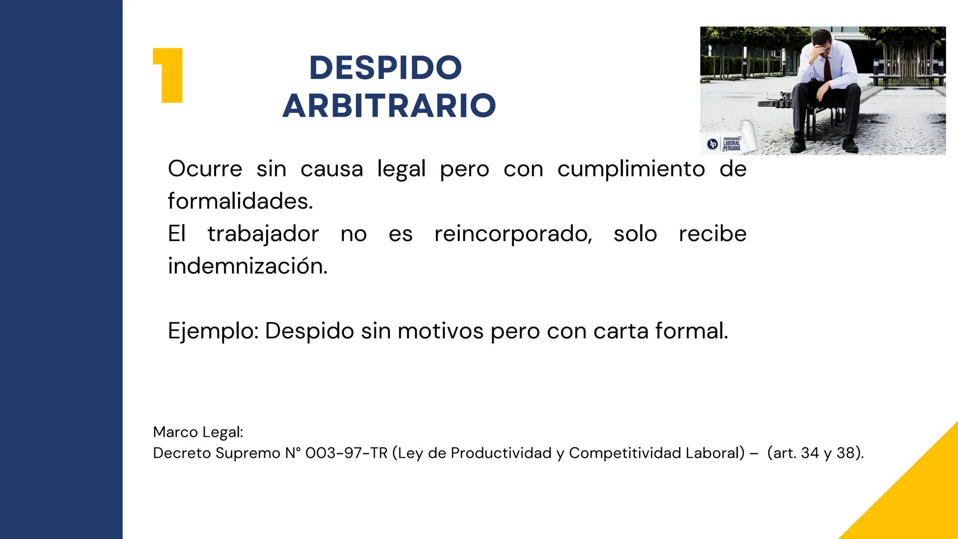 # Instituto Superior Tecnológico
Privado Futuro del Sur - El Carmen
# EL DESPIDO
INDEMNIZACION Y TIPOS DE
DESPIDOS
CURSO: Legislación en