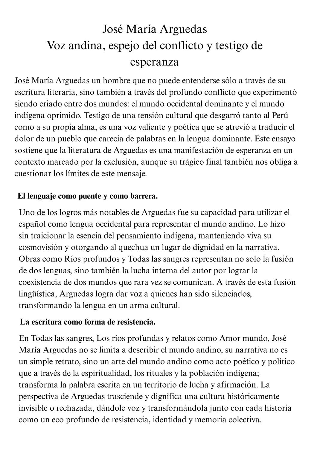 José María Arguedas