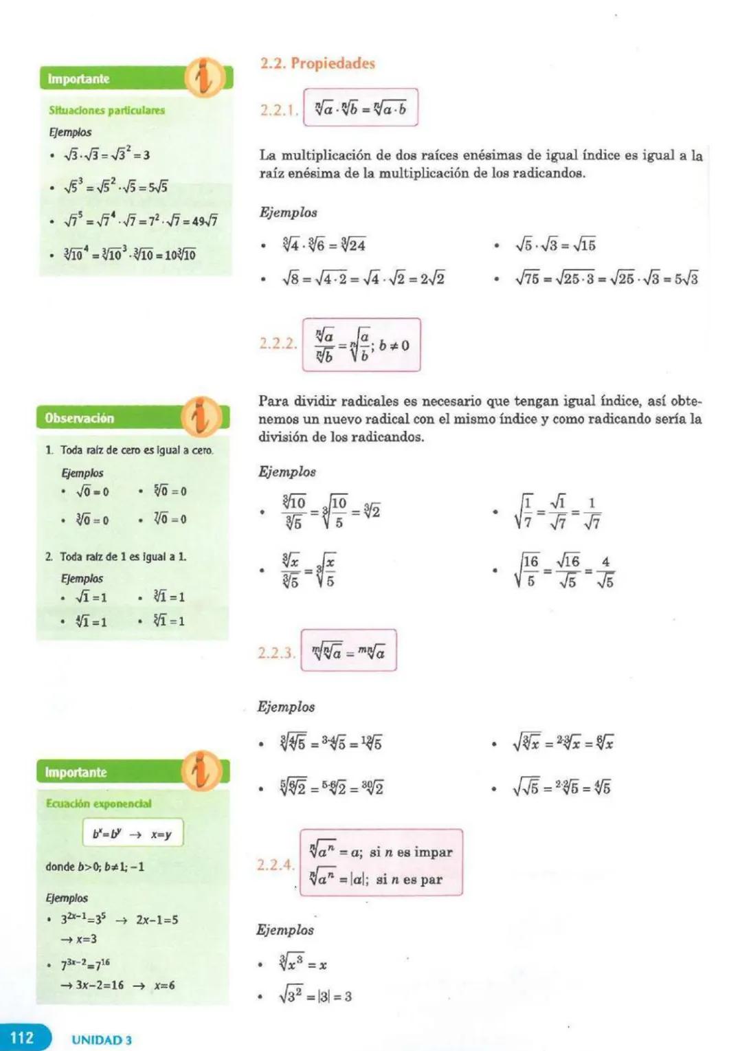 # Capítulo
LEYES DE EXPONENTES
3
Observación
* 32 se lee "tres elevado al cuadra-
do".
* 53 se lee "cinco elevado al cubo".
* 74 s