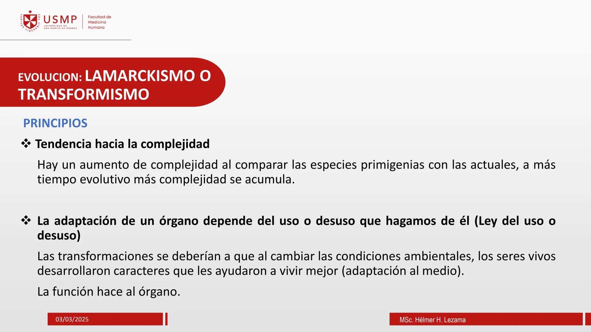 # ORIGEN DE LA VIDA, EVOLUCIÓN,
# NIVELES DE ORGANIZACIÓN Y
# CLASIFICACIÓN DE LOS SERES VIVOS
Introducción a la Biología
03/03/2025
Msc.