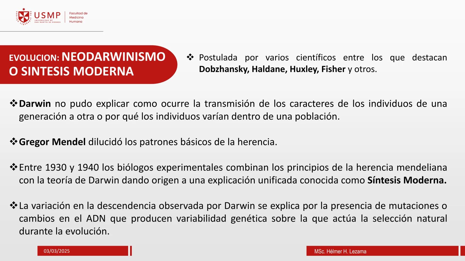# ORIGEN DE LA VIDA, EVOLUCIÓN,
# NIVELES DE ORGANIZACIÓN Y
# CLASIFICACIÓN DE LOS SERES VIVOS
Introducción a la Biología
03/03/2025
Msc.