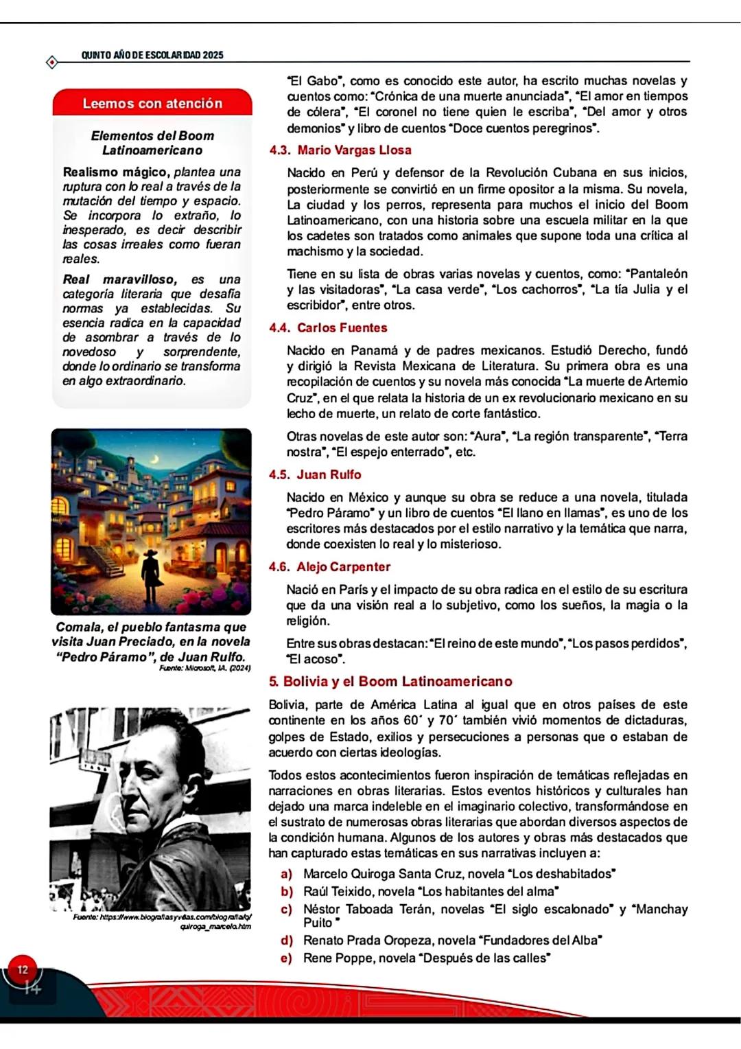 EDUCACIÓN SECUNDARIA COMUNITARIA PRODUCTINA AREA: LENGUA CASTELLANA
Leemos el siguiente fragmento:
LATINDAMERICA
Fuente: http://www.pearl