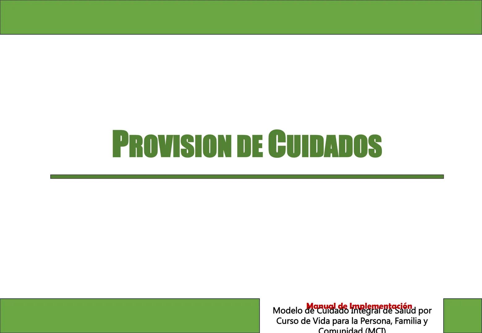 Orientaciones para la
Implementación
Modelo de Cuidado Integral de
Salud por Curso de Vida para la
Persona, Familia y Comunidad
(MCI)
Gustav