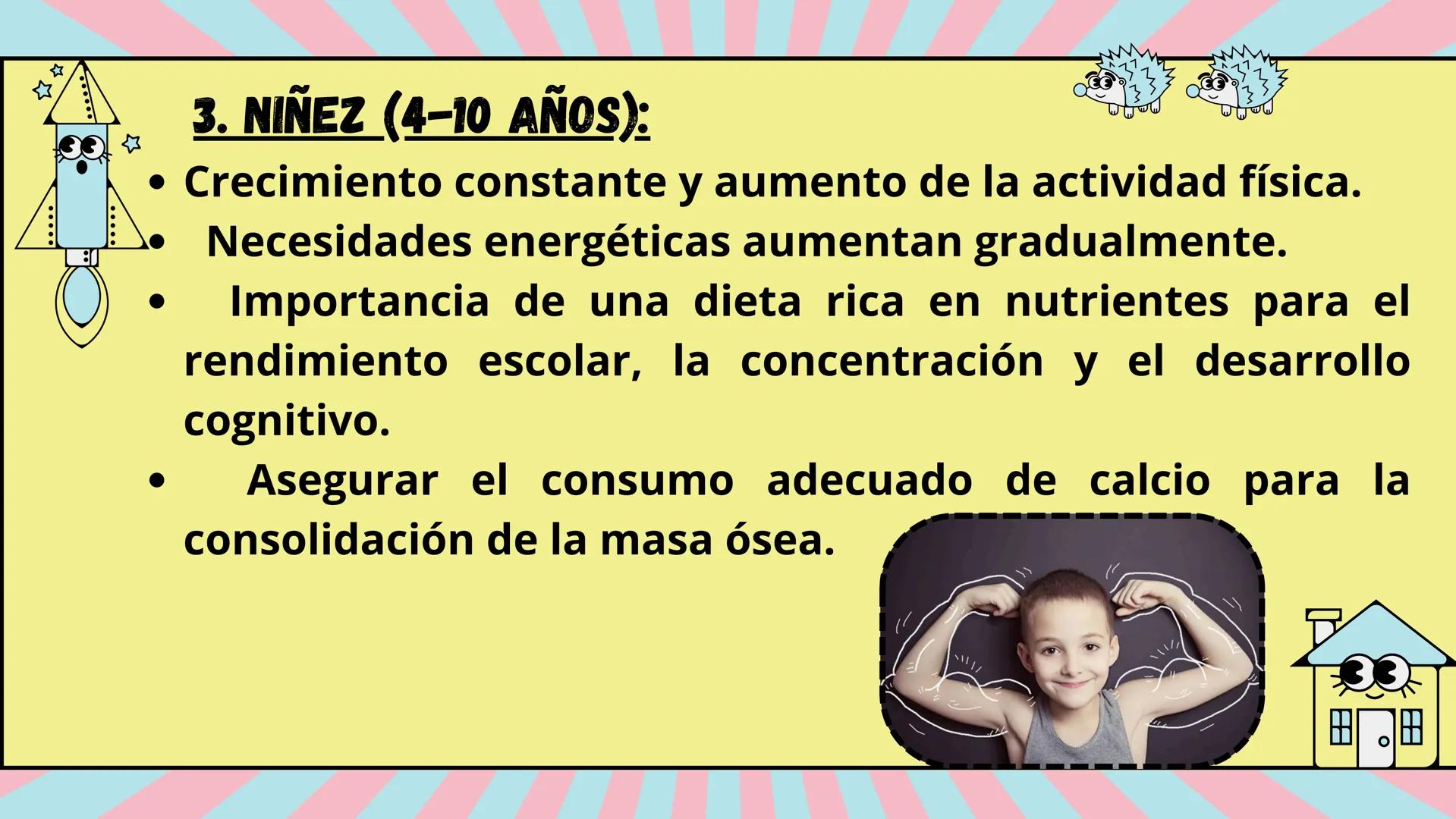 ¿QUÉ SON LOS REQUERIMIENTOS NUTRICIONALES
DE ACUERDO A LA ETAPA EVOLUTIVA?
Son las cantidades específicas de nutrientes esenciales (como vit