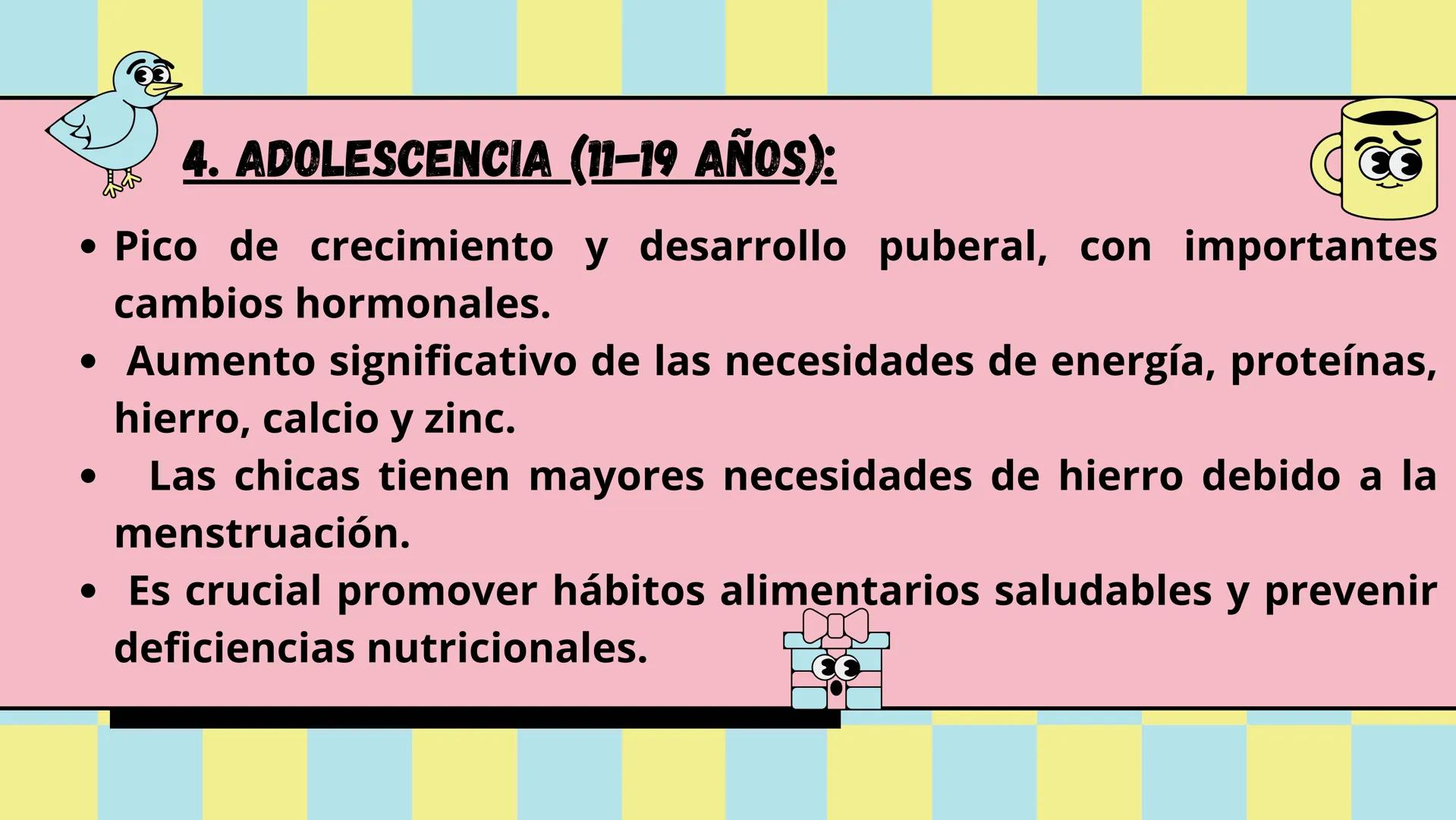 ¿QUÉ SON LOS REQUERIMIENTOS NUTRICIONALES
DE ACUERDO A LA ETAPA EVOLUTIVA?
Son las cantidades específicas de nutrientes esenciales (como vit
