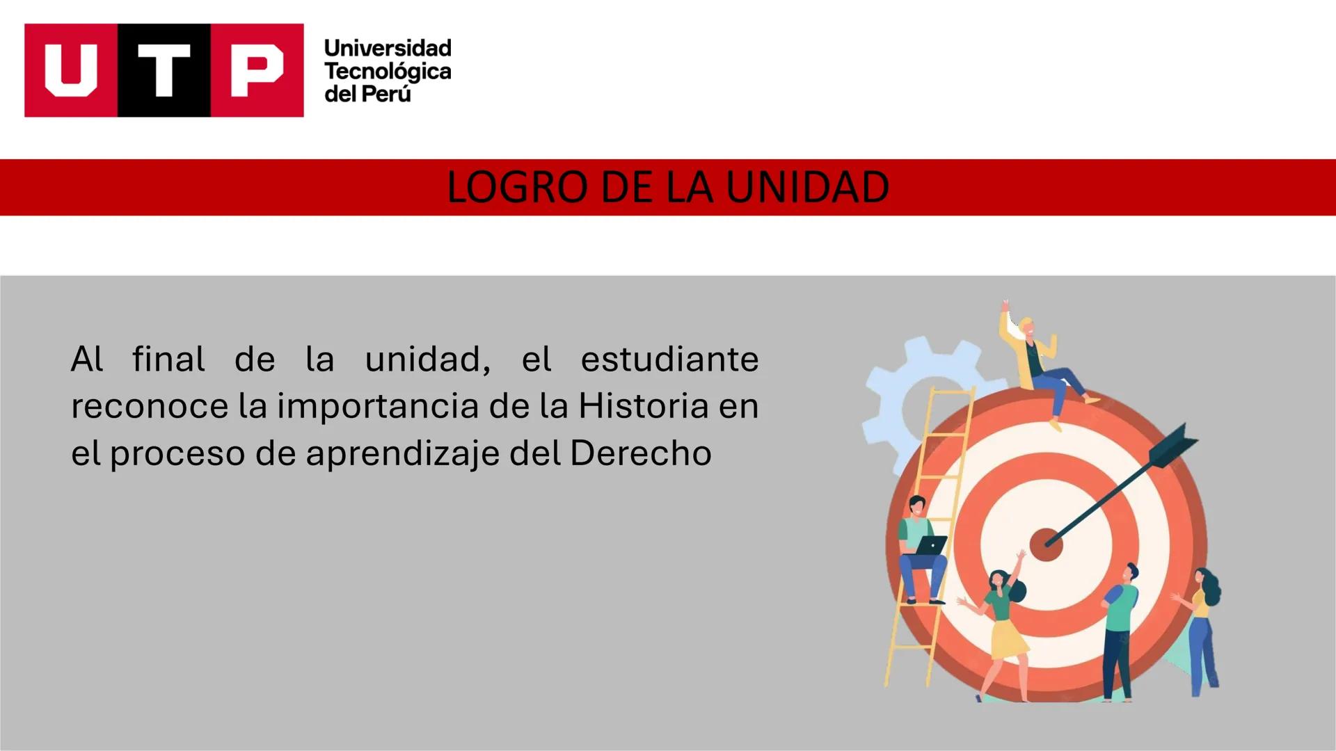 Universidad
UTP Tecnológica
del Perú
HISTORIA DEL DERECHO
UNIDAD 01, SEMANA 01, SESIÓN 01
DOCENTE: Mg. Zapata Arellano, Luis Enrique
LEYES U