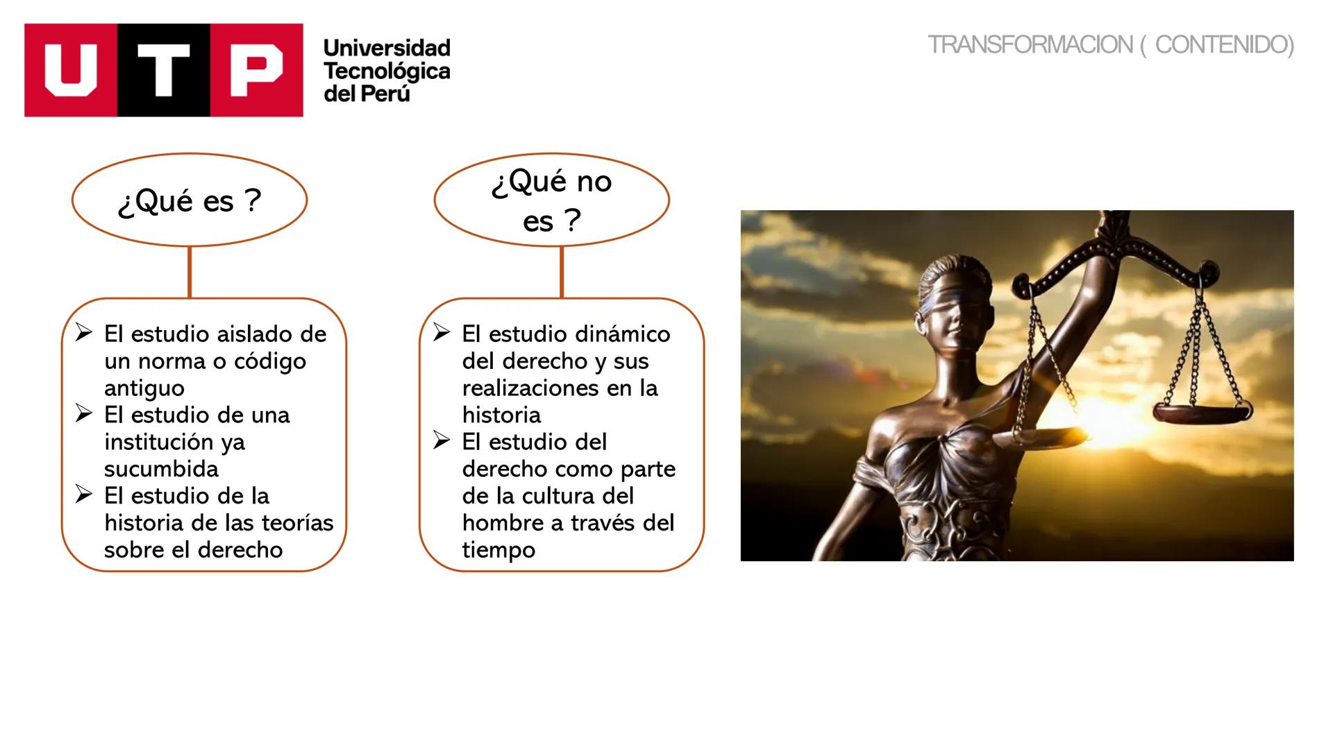 Universidad
UTP Tecnológica
del Perú
HISTORIA DEL DERECHO
UNIDAD 01, SEMANA 01, SESIÓN 01
DOCENTE: Mg. Zapata Arellano, Luis Enrique
LEYES U