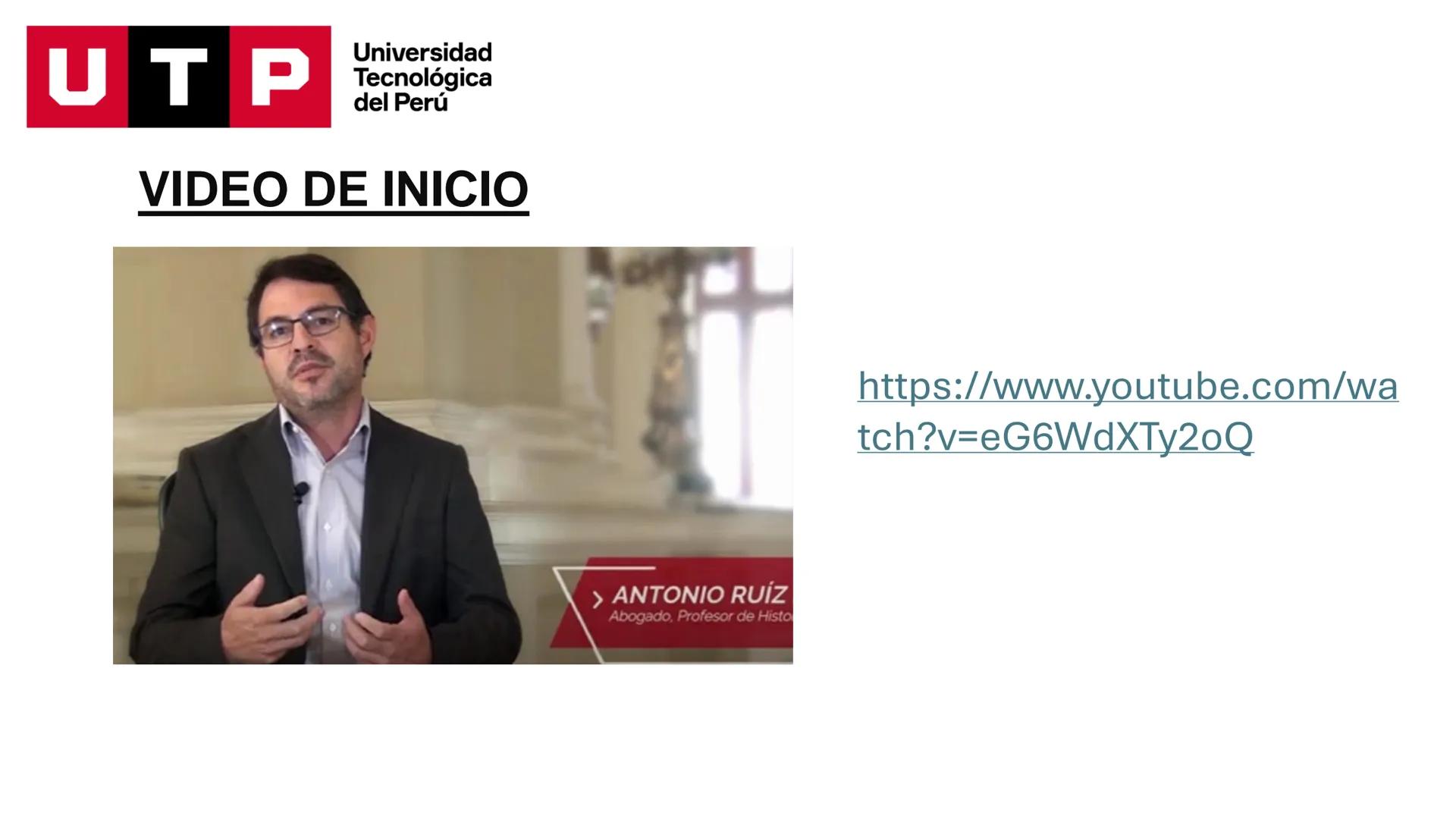 Universidad
UTP Tecnológica
del Perú
HISTORIA DEL DERECHO
UNIDAD 01, SEMANA 01, SESIÓN 01
DOCENTE: Mg. Zapata Arellano, Luis Enrique
LEYES U