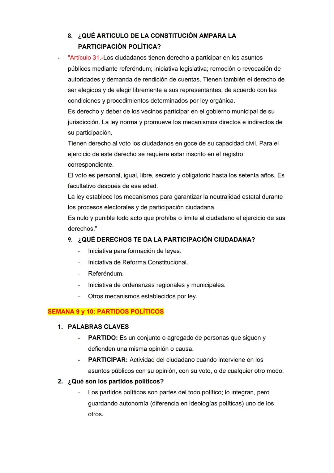 SEMANA 1: POLÍTICA Y PODER POLÍTICO
POLITICA
1. ¿QUÉ ES LA POLÍTICA?
- Etimológicamente significa CIUDAD O ESTADO, en otras palabras, reunió