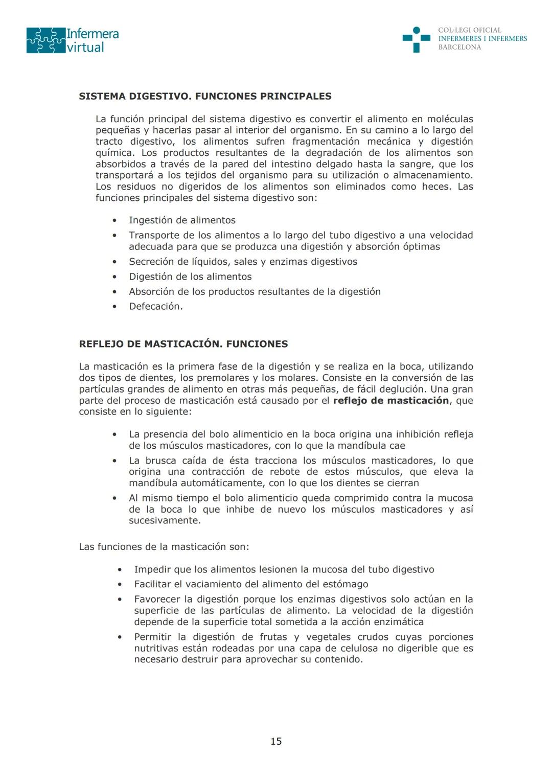--- OCR Start ---
Infermera
virtual
DOCUMENTO ORIGINAL DE LA AUTORA
COL·LEGI OFICIAL
INFERMERES I INFERMERS
BARCELONA
SISTEMA DIGESTIVO: