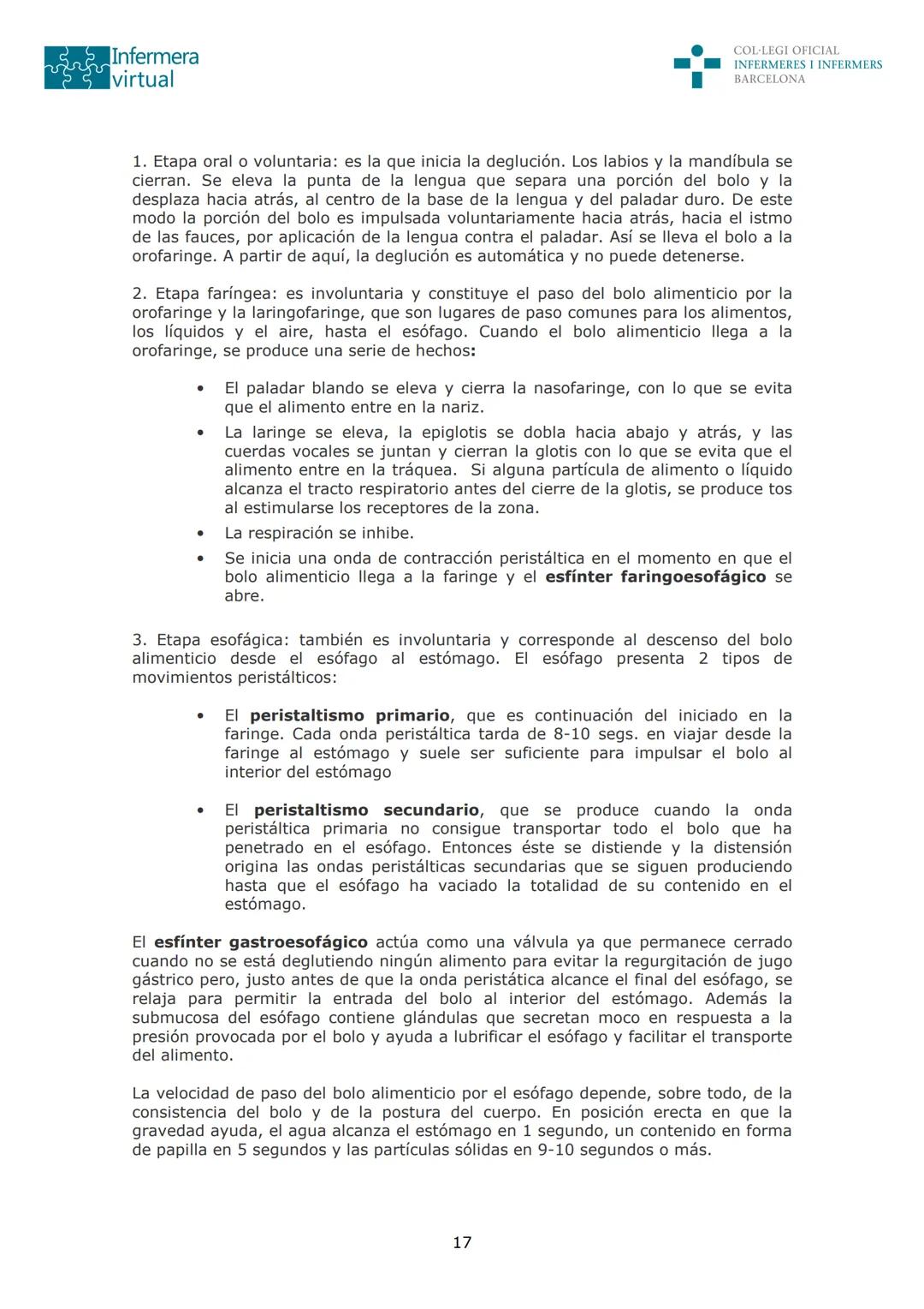 --- OCR Start ---
Infermera
virtual
DOCUMENTO ORIGINAL DE LA AUTORA
COL·LEGI OFICIAL
INFERMERES I INFERMERS
BARCELONA
SISTEMA DIGESTIVO: