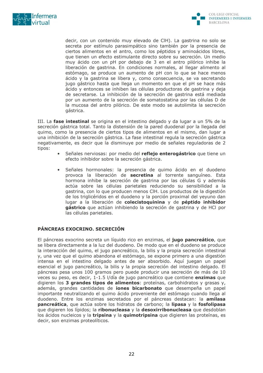 --- OCR Start ---
Infermera
virtual
DOCUMENTO ORIGINAL DE LA AUTORA
COL·LEGI OFICIAL
INFERMERES I INFERMERS
BARCELONA
SISTEMA DIGESTIVO:
