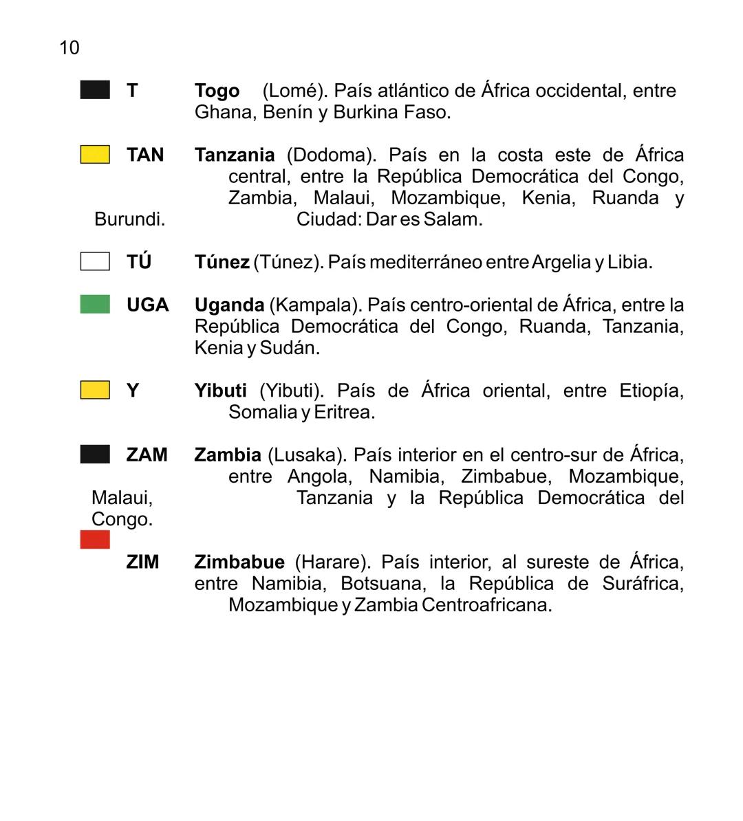 # MAPA POLÍTICO DE ÁFRICA
# LISTA ALFABÉTICA DE PAÍSES
Y GUÍA DE CLAVES
<img src="mapa_politico_africa.png" alt="Mapa político de África">