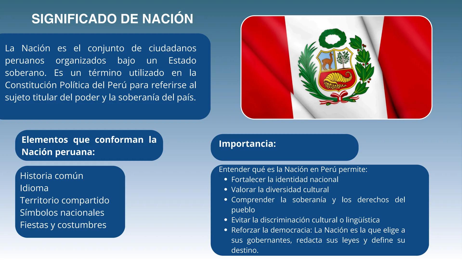 # UNIVERSIDAD NACIONAL DE TUMBES
# SIGNIFICADO Y
# CONCEPTO DE REALIDAD
# NACIONAL, NACIÓN,
# ESTADO Y
# CARACTERISTICAS
DOCENTE: CALDERON