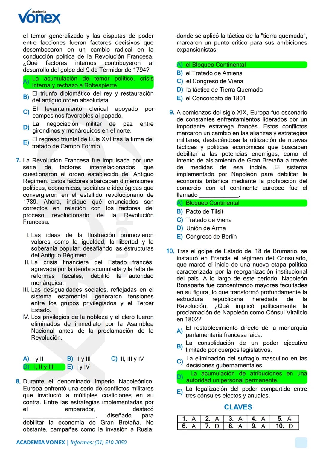Academia
Vonex
TEMA: LA REVOLUCIÓN FRANCESA - LA ERA
NAPOLEÓNICA
1. Durante el siglo XVIII, las finanzas estatales de
varias monarquías enfr