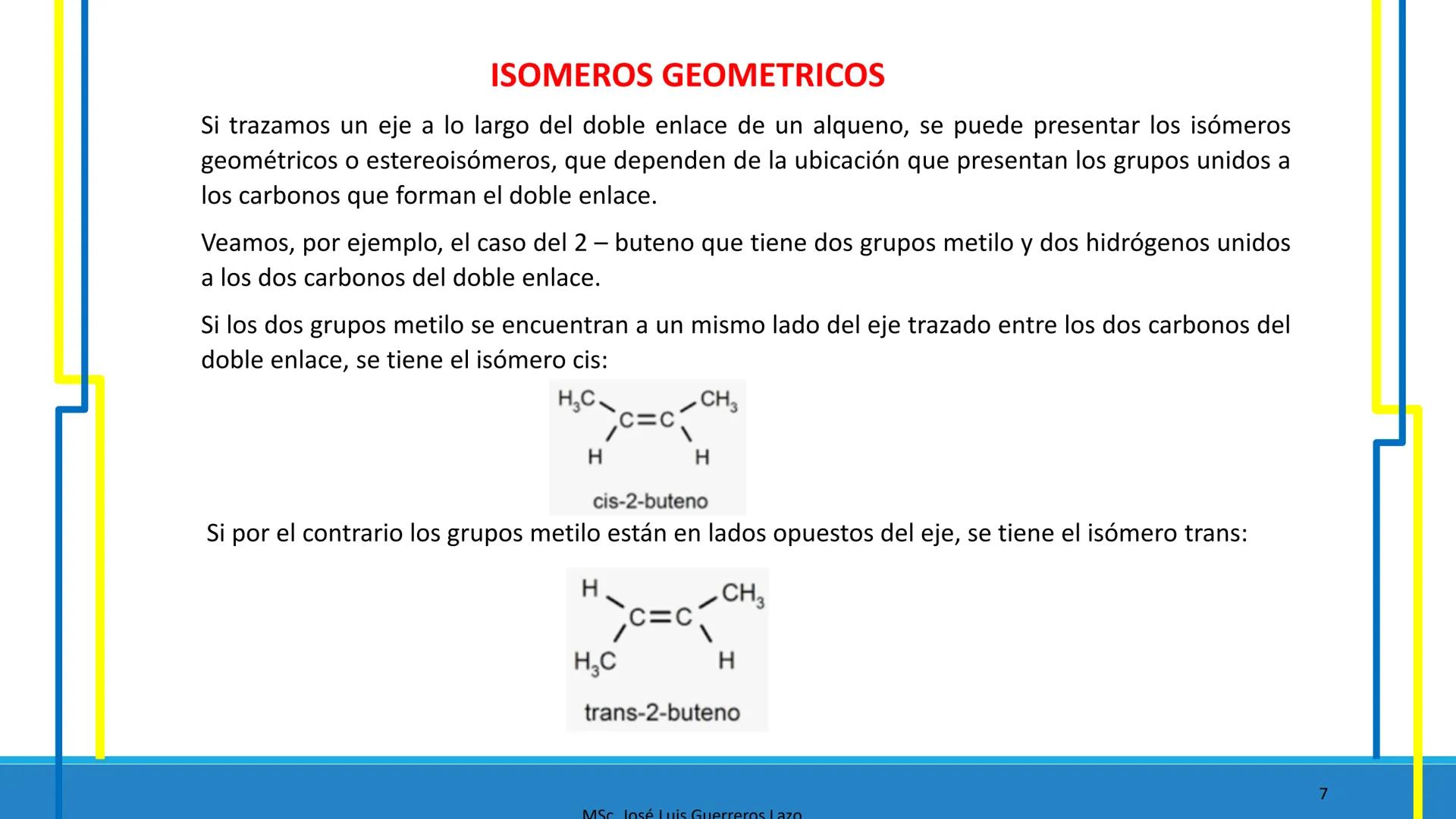 NaOH
QUÍMICA
ORGÁNICA
NaNO3 + H2O Mg - Br + SO₂
CH2-OH
HIDROCARBUROS NO SATURADOS
NaBH4
CH₂ - Br + Na2SO3
2
12+5
Na + H₂O
Msc. José Luis Gue