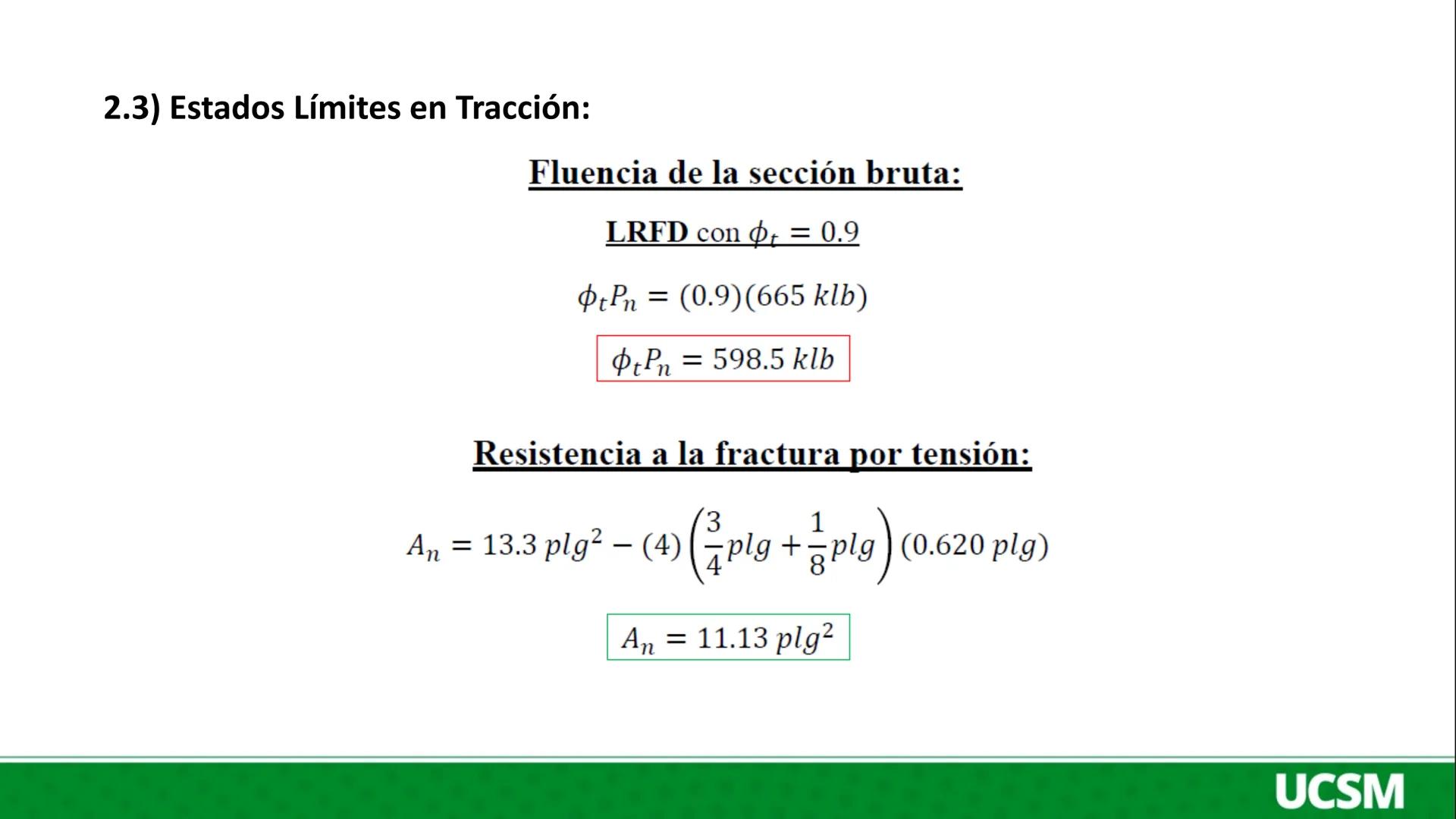 Universidad Católica
de Santa María
DISEÑO EN ACERO Y MADERA
II UNIDAD:
DISEÑO A TRACCION EN ACERO ESTRUCTURAL
Ing. Olger Javier Febres Rosa