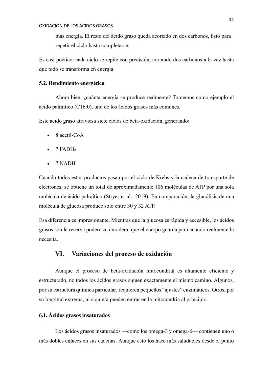 # OXIDACIÓN DE LOS ÁCIDOS GRASOS
1
Resumen
La oxidación de los ácidos grasos es uno de los procesos clave en el metabolismo energético de