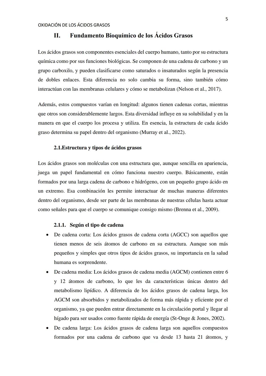 # OXIDACIÓN DE LOS ÁCIDOS GRASOS
1
Resumen
La oxidación de los ácidos grasos es uno de los procesos clave en el metabolismo energético de