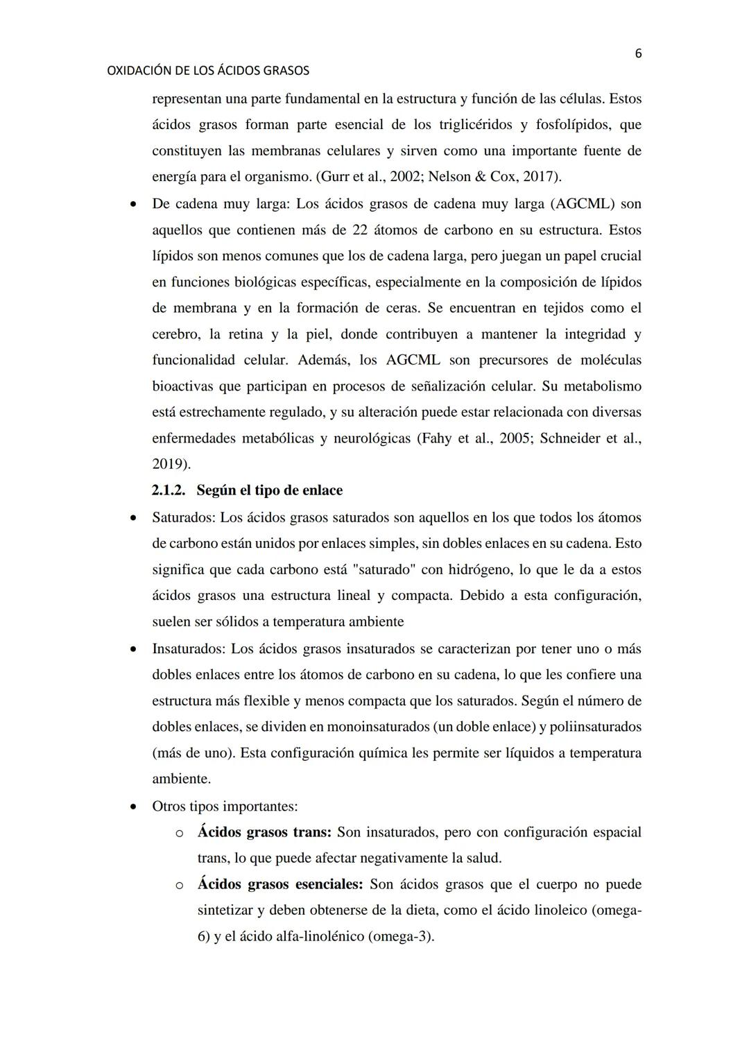 # OXIDACIÓN DE LOS ÁCIDOS GRASOS
1
Resumen
La oxidación de los ácidos grasos es uno de los procesos clave en el metabolismo energético de