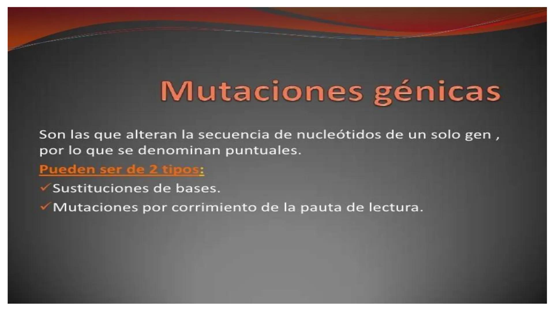 # MUTACIONES
(46) # MUTACIÓN:
✓ Cambio en el material genético(ADN) que puede transmitirse a la descendencia.
✓ Los cambios en el materia