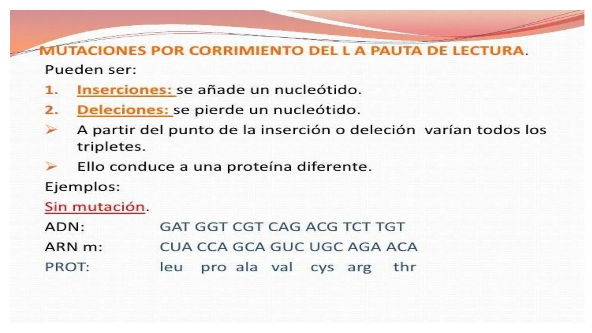 # MUTACIONES
(46) # MUTACIÓN:
✓ Cambio en el material genético(ADN) que puede transmitirse a la descendencia.
✓ Los cambios en el materia