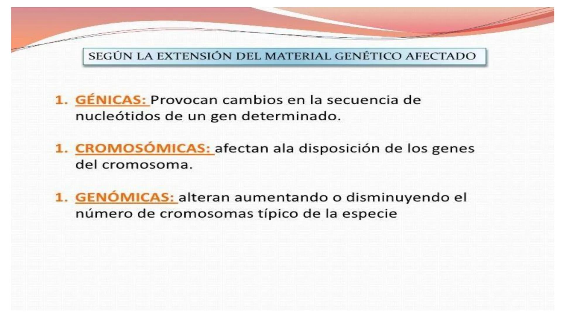 # MUTACIONES
(46) # MUTACIÓN:
✓ Cambio en el material genético(ADN) que puede transmitirse a la descendencia.
✓ Los cambios en el materia