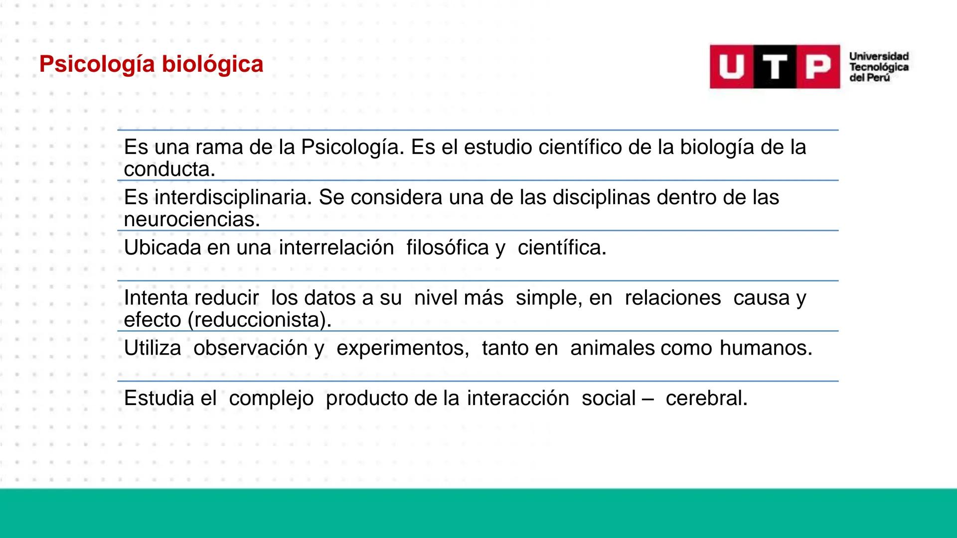 Bases biológicas del
comportamiento
Sesión 01: Historia de las neurociencias
Universidad
UTP Tecnológica
del Perú Universidad
Normas de conv