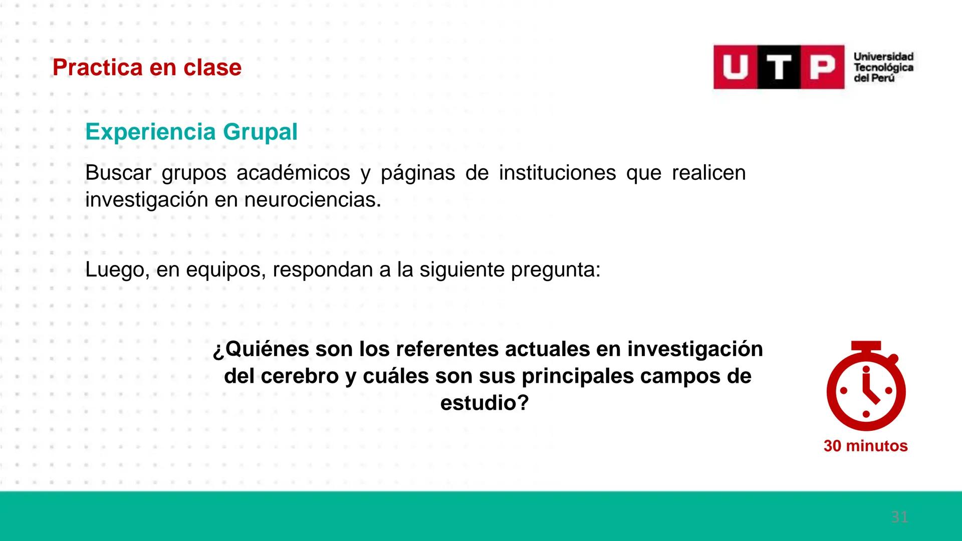 Bases biológicas del
comportamiento
Sesión 01: Historia de las neurociencias
Universidad
UTP Tecnológica
del Perú Universidad
Normas de conv
