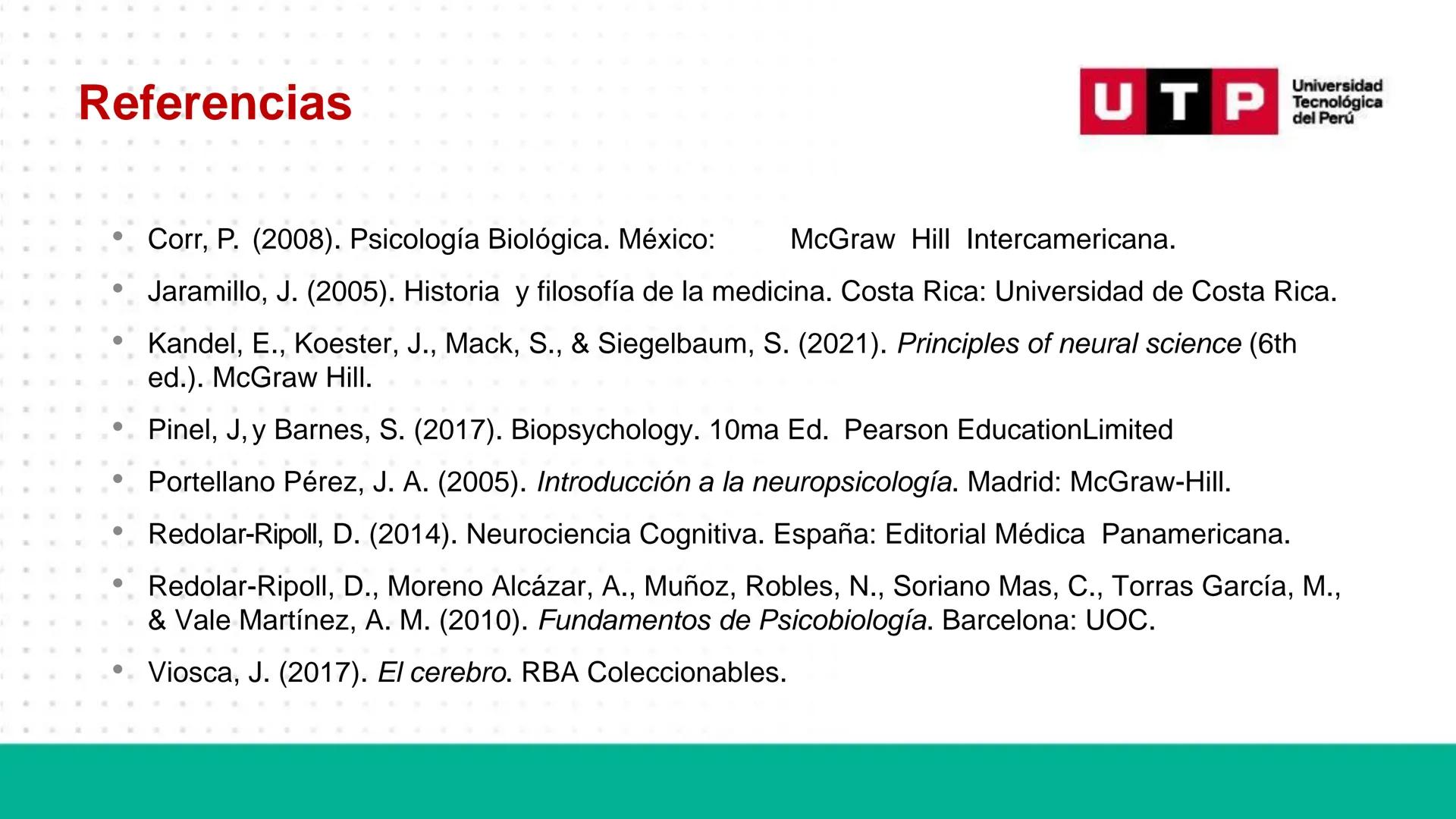 Bases biológicas del
comportamiento
Sesión 01: Historia de las neurociencias
Universidad
UTP Tecnológica
del Perú Universidad
Normas de conv
