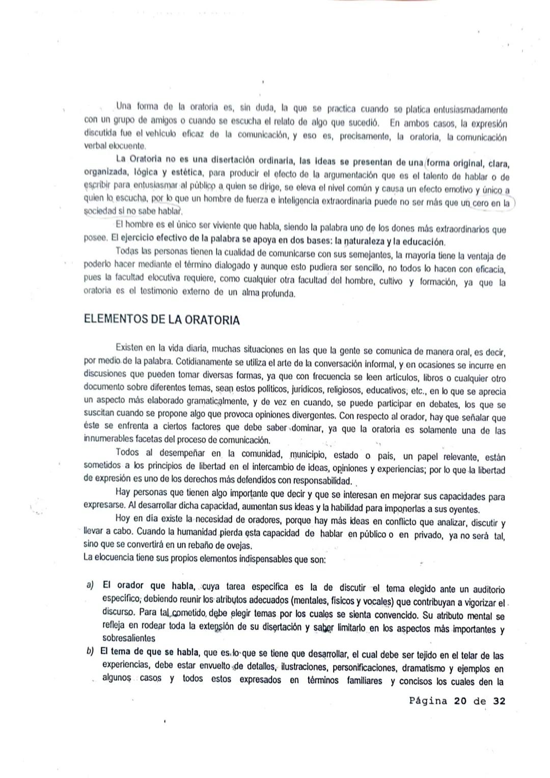 ## LA ORATORIA
### INTRODUCCIÓN
La Oratoria ha sido utilizada por los hombres desde tiempos inmemoriales, en su condición natural de ser s