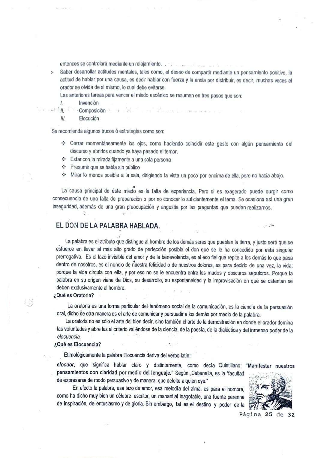 ## LA ORATORIA
### INTRODUCCIÓN
La Oratoria ha sido utilizada por los hombres desde tiempos inmemoriales, en su condición natural de ser s