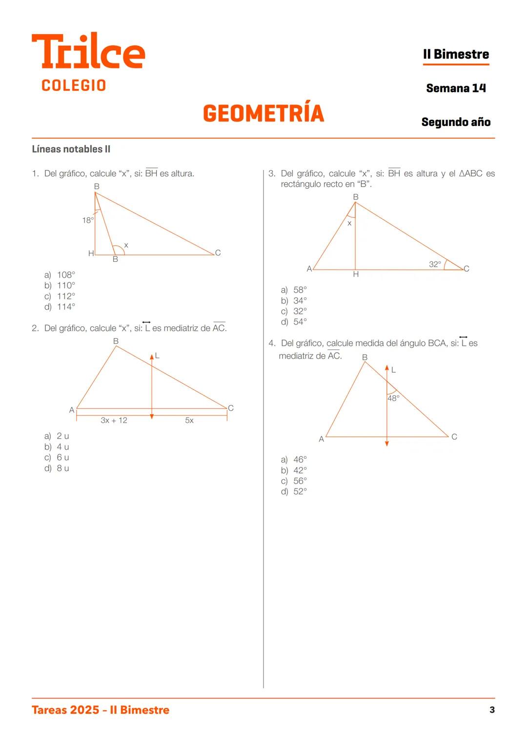 2.do
año
T
TAREA
DOMICILIARIA N.º 11
II BIMESTRE
Trilce
COLEGIO
Trilce
COLEGIO
Estudiar
en Trilce
SE NOTA Trilce
COLEGIO
ARITMÉTICA