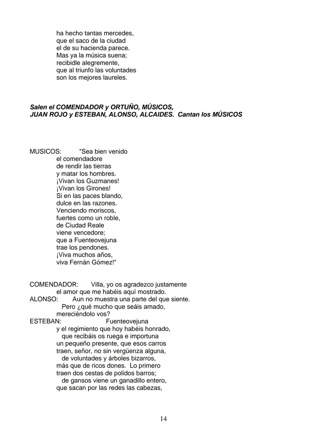# Lope de Vega
# FUENTEOVEJUNA
***
Personas que hablan en ella:
La reina ISABEL de Castilla
El REY Fernando de Aragón
Rodrigo Téllez Gir