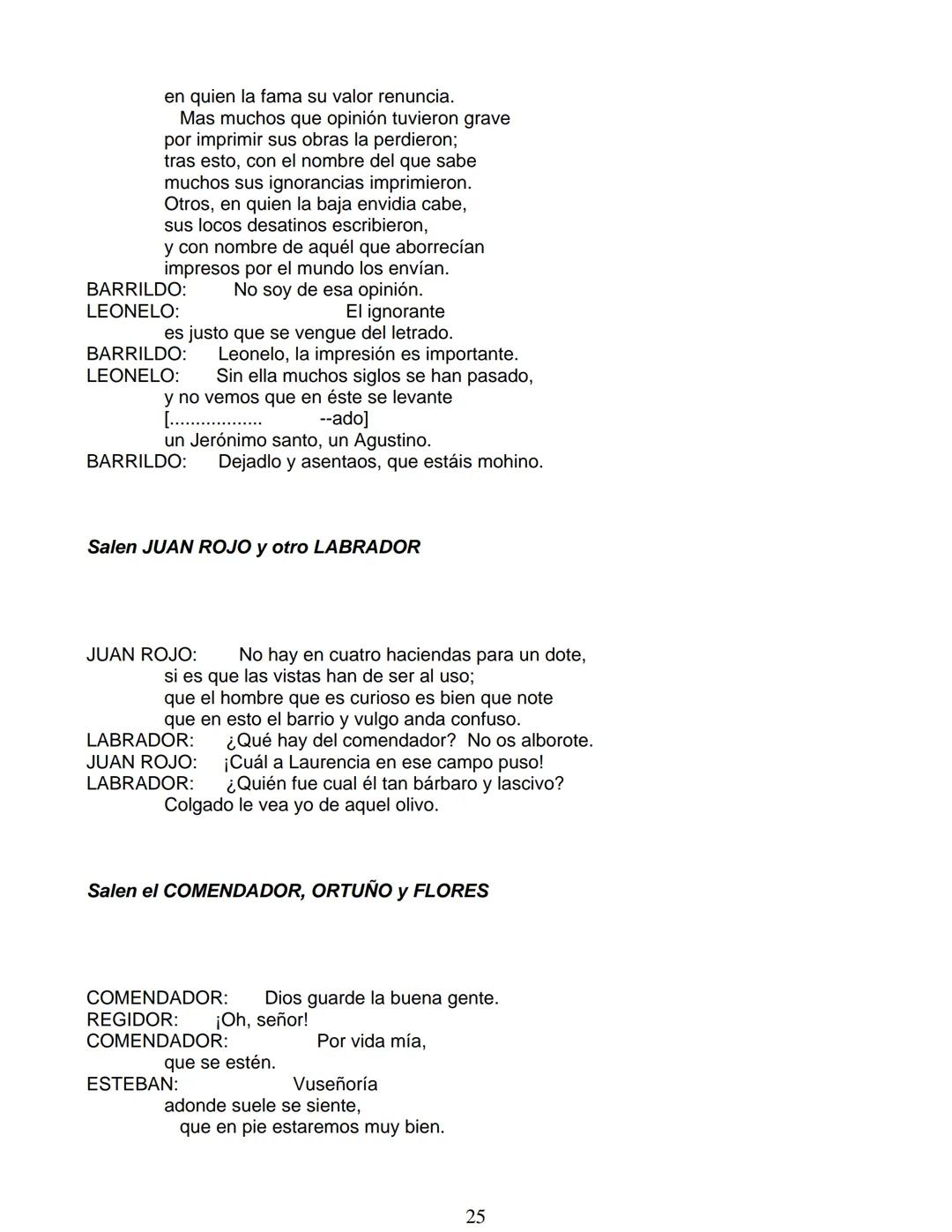 # Lope de Vega
# FUENTEOVEJUNA
***
Personas que hablan en ella:
La reina ISABEL de Castilla
El REY Fernando de Aragón
Rodrigo Téllez Gir