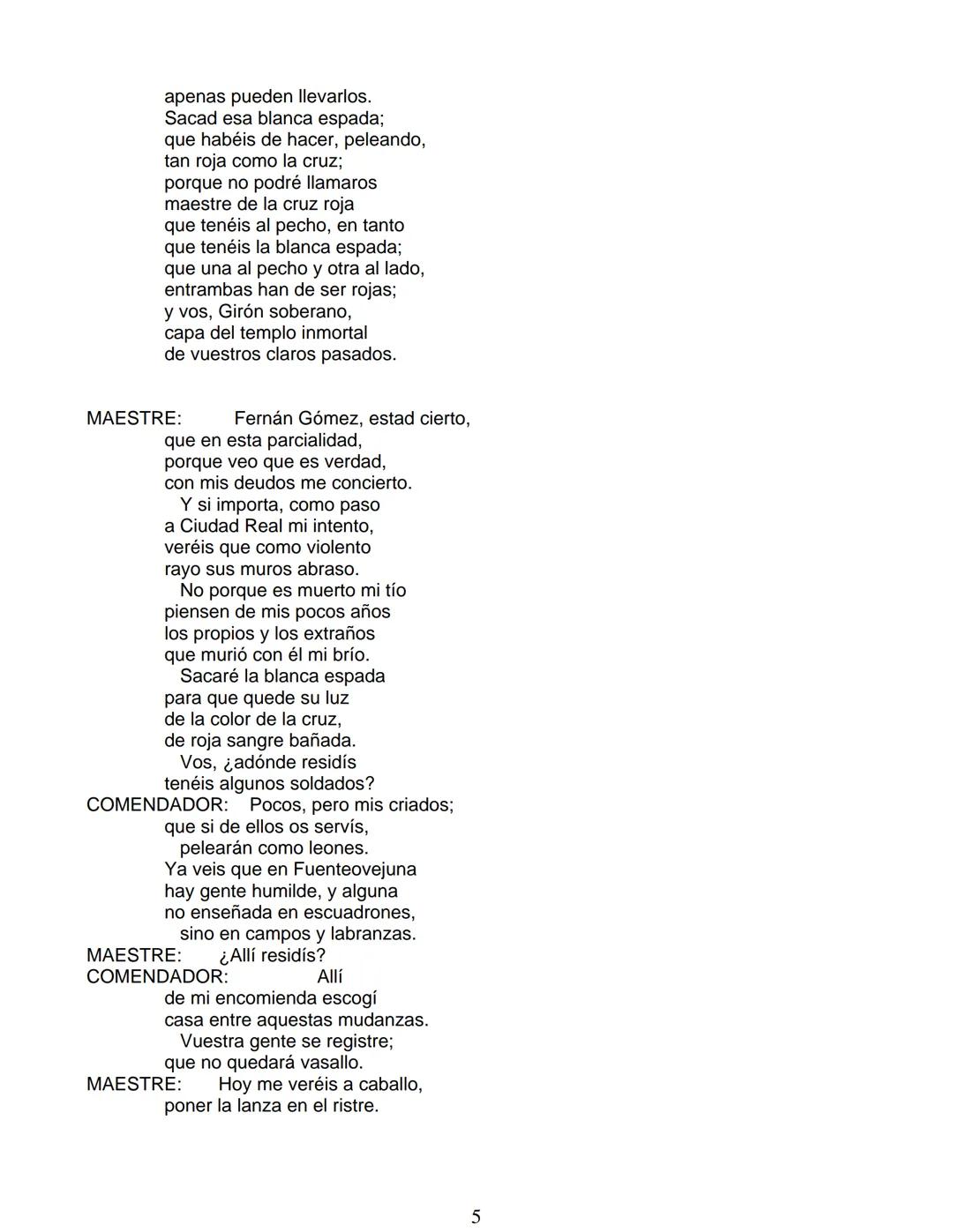 # Lope de Vega
# FUENTEOVEJUNA
***
Personas que hablan en ella:
La reina ISABEL de Castilla
El REY Fernando de Aragón
Rodrigo Téllez Gir