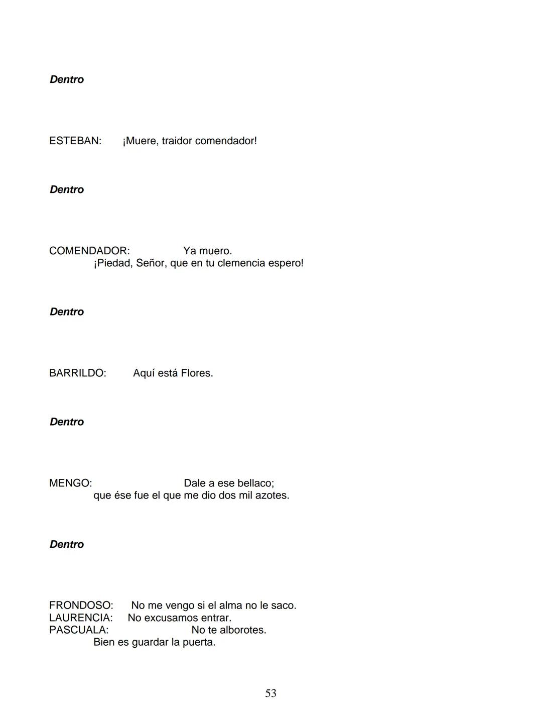 # Lope de Vega
# FUENTEOVEJUNA
***
Personas que hablan en ella:
La reina ISABEL de Castilla
El REY Fernando de Aragón
Rodrigo Téllez Gir