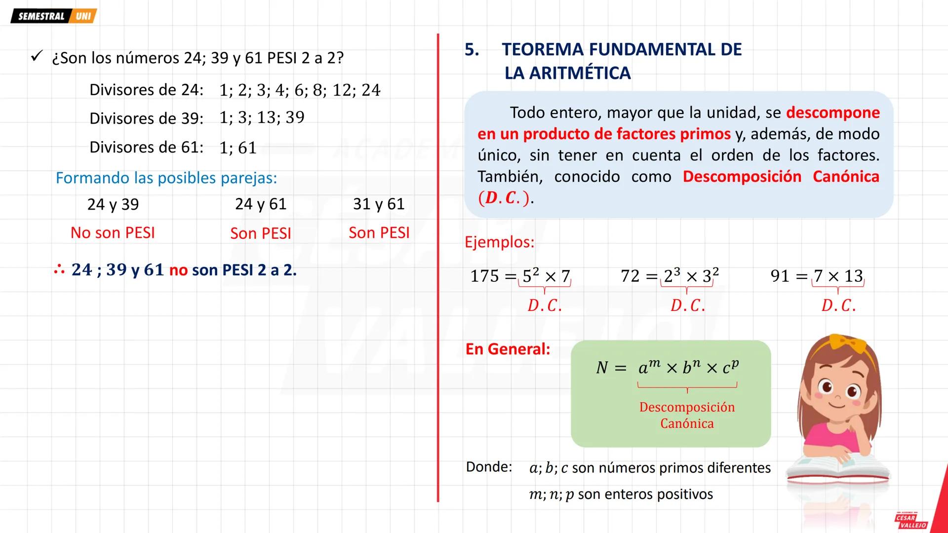 # 1. NÚMEROS SIMPLES
Son aquellos números enteros positivos que tienen a lo más dos divisores, y éstos se subdividen en:
## 1.1. La Unidad