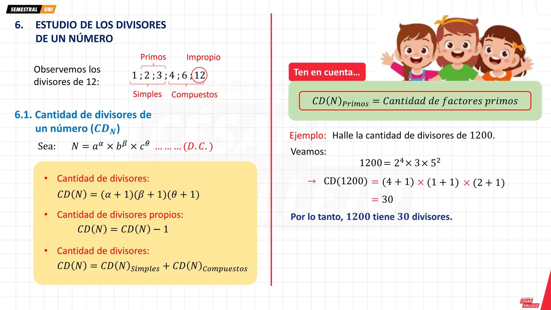 # 1. NÚMEROS SIMPLES
Son aquellos números enteros positivos que tienen a lo más dos divisores, y éstos se subdividen en:
## 1.1. La Unidad
