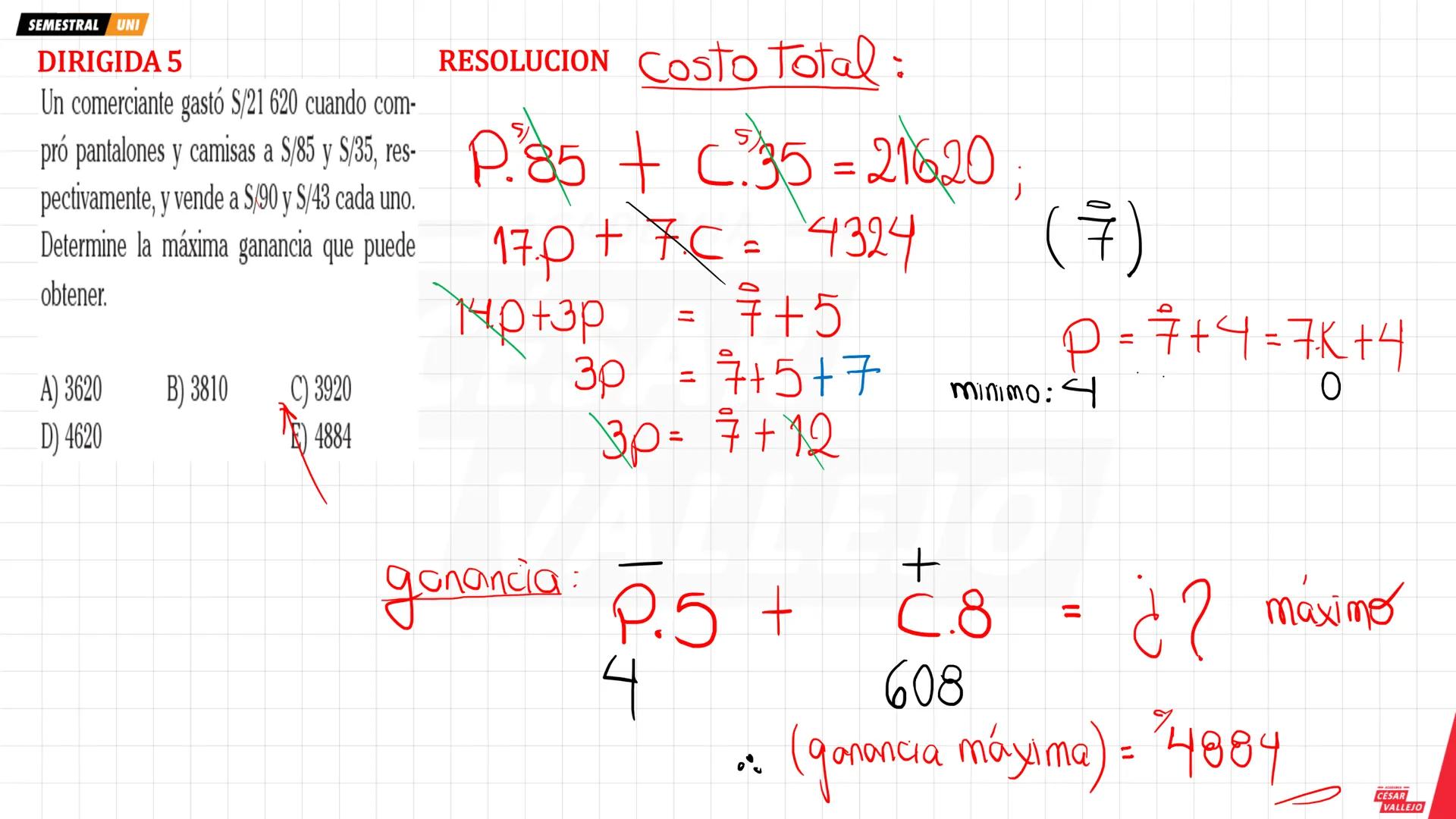SEMESTRAL UNI
1. DIVISIBILIDAD Y MULTIPLICIDAD
2. NOTACIÓN DE LOS MÚLTIPLOS
DE UN NÚMERO
Ejemplo
357
∈ Z+
Ejemplo
35 es divisible por 7
∈ Z+