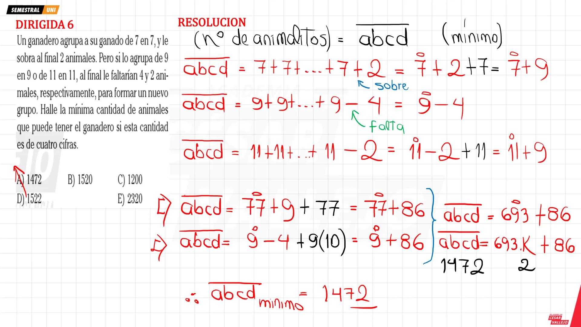 SEMESTRAL UNI
1. DIVISIBILIDAD Y MULTIPLICIDAD
2. NOTACIÓN DE LOS MÚLTIPLOS
DE UN NÚMERO
Ejemplo
357
∈ Z+
Ejemplo
35 es divisible por 7
∈ Z+