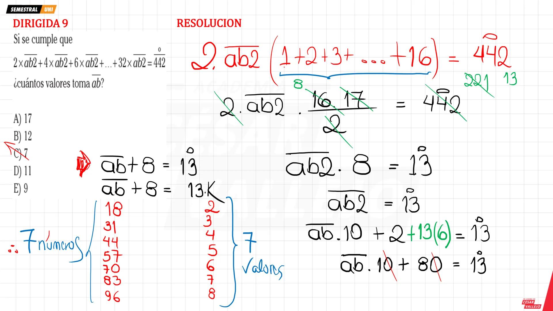 SEMESTRAL UNI
1. DIVISIBILIDAD Y MULTIPLICIDAD
2. NOTACIÓN DE LOS MÚLTIPLOS
DE UN NÚMERO
Ejemplo
357
∈ Z+
Ejemplo
35 es divisible por 7
∈ Z+
