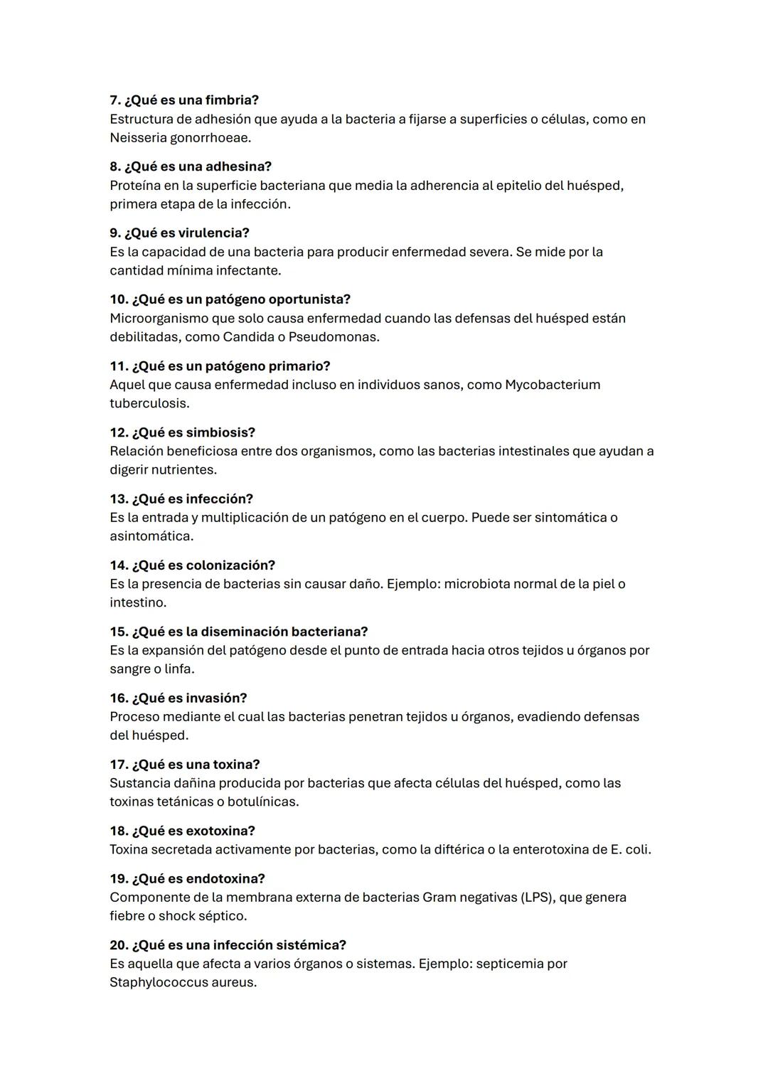 SEMANA 8-9 - Parásitos y Protozoarios (20 preguntas)
1. ¿Qué es un parásito?
Es un organismo que vive a expensas de otro (huésped), del cual