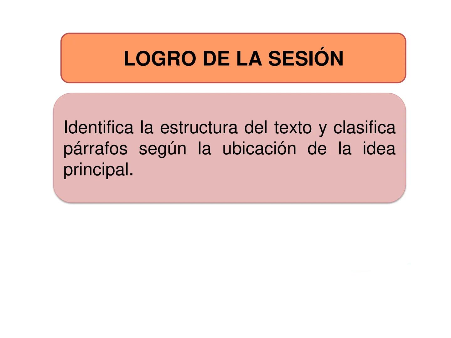 ESTUDIOS GENERALES
El texto: tipos de párrafos según la
ubicación de la idea principal
Recuperado de estudiacurso.com
COMPRENSIÓN Y PRODUCCI