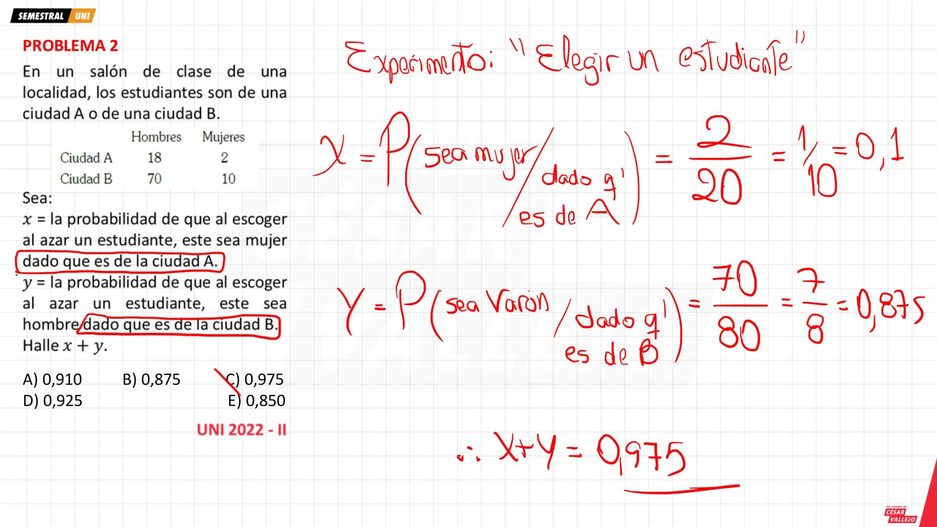 SEMESTRAL UNI
1. NOCIONES PREVIAS
Ten en cuenta...
En este tema la palabra experimento
se emplea para designar toda acción o
hecho que propo
