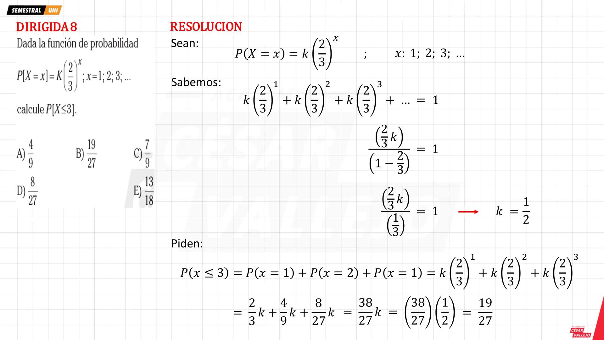SEMESTRAL UNI
1. NOCIONES PREVIAS
Ten en cuenta...
En este tema la palabra experimento
se emplea para designar toda acción o
hecho que propo