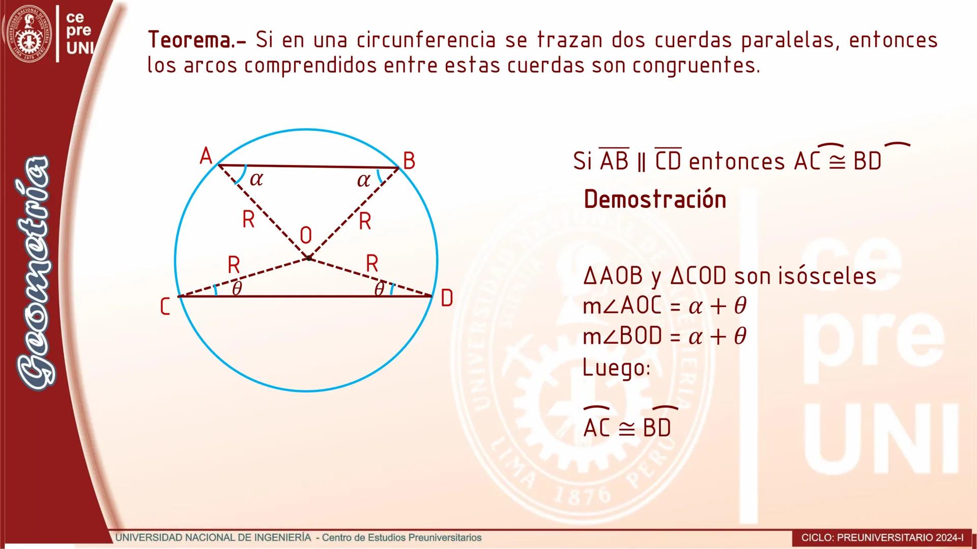 # Definición
Circunferencia
Una circunferencia es el conjunto de todos los puntos de un plano que
equidistan de otro punto fijo de dicho p