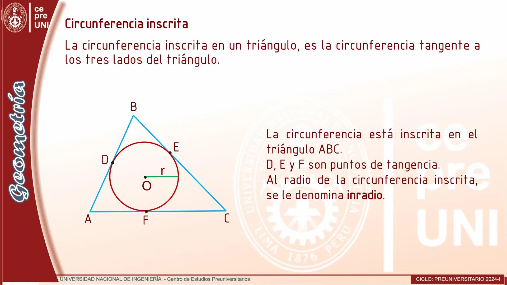 # Definición
Circunferencia
Una circunferencia es el conjunto de todos los puntos de un plano que
equidistan de otro punto fijo de dicho p